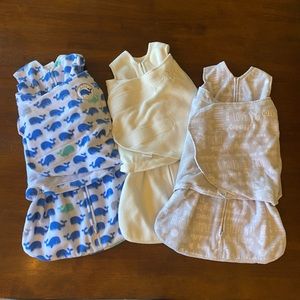 3 fleece Halo sleep sacks